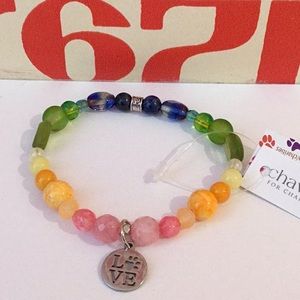Chavez for Charity Dog Charm Bracelet, NWT